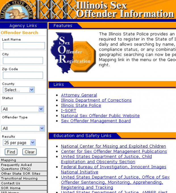 Illinois Missouri On Opposite Ends Of Sex Offender List Debate News