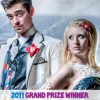 Create a Duck tape prom dress for the 'Stuck at Prom' scholarship