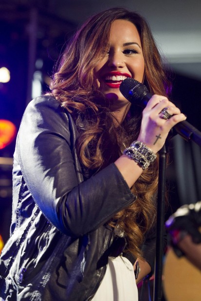 Demi Lovato performs at Z100's Jingle Ball'11 kick off party at the 