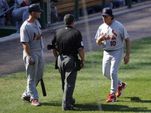 Tony La Russa, Matt Holliday, Rob Drake