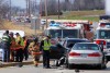 Three-car collision