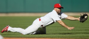The St. Louis Cardinals played the Cincinnati Reds at Busch Stadium in St. Louis, Mo.