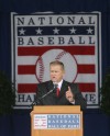 Whitey Herzog was inducted in the baseball hall of fame in Cooperstown, NY.