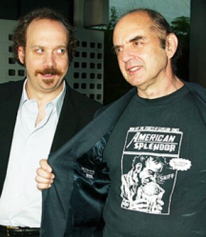 Actor Paul Giamatti and writer Harvey Pekar