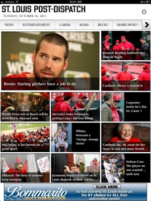 Cardinals on the iPad