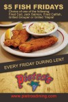 Fish special every Friday during Lent at Pietro's Restaurant
