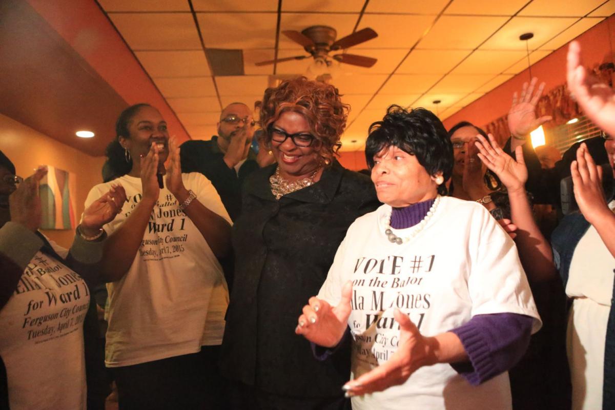 Ferguson candidates watch results