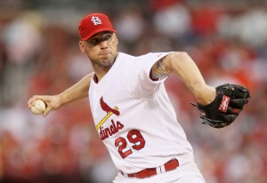 The St. Louis Cardinals played the Los Angeles Dodgers at Busch Stadium in St. Louis, Mo.