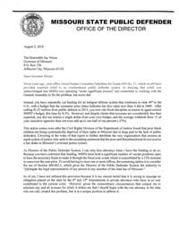 missouri s head public defender assigns case to gov nixon cover letter public defender