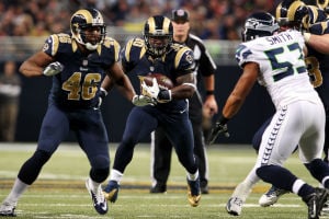 Stacy pays off for Rams' ground game