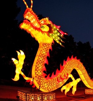 Many sculptures at Lantern Festival represent Chinese legends  