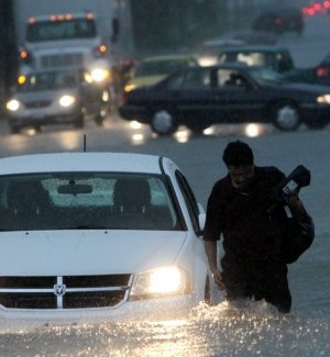 Flash floods in North St. Louis