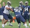The St. Louis Rams held their rookie minicamp at the Russell Training Center in Earth City, Mo.