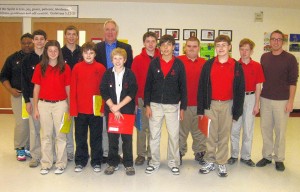 Congressman visits with Troy students