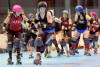 POKIN AROUND: Women's roller derby – mouth guards, hard hits and fishnet stockings  