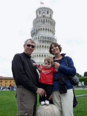 At the Leaning Tower of Pisa