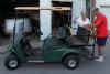Golf carts in Soulard