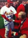 Musial congratulates MVP Freese