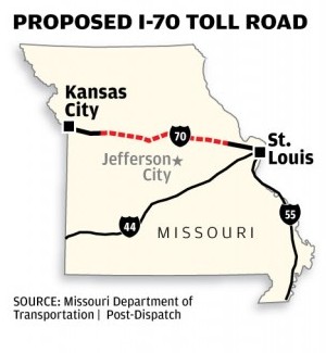 Proposed I-70 toll road