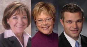 Sue Allen, Anne Zerr and Paul Curtman