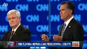 Romney's Forceful Debate Style Scores in Florida