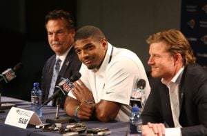 Gordon: Michael Sam goes to work amid hoopla