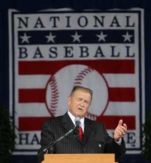 Whitey Herzog was inducted in the baseball hall of fame in Cooperstown, NY.