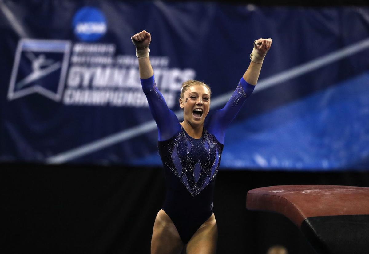 Scenes from the NCAA gymnastics championships Sports