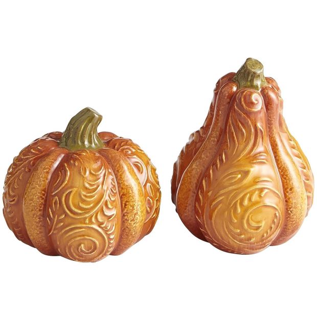 High & Low Pumpkin salt and pepper shaker set Lifestyles