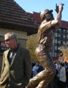 POKIN AROUND: Statue silent; so is Pujols