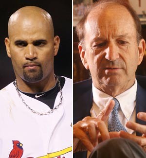Albert Pujols and Bill DeWitt combo