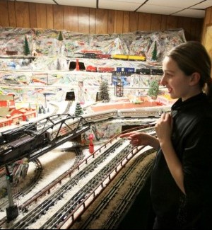 Ed Martz's train display in Manchester