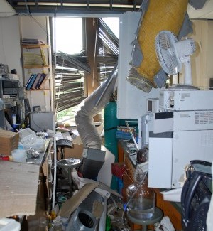 Explosion at MU lab