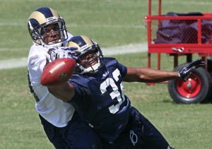 Rams rookies take to the field