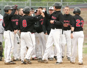 Wright drives in six in Triad's 12-7 comeback win over Civic Mem