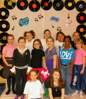 Girl scouts rock around the clock