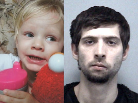 Leah Marie Dye, 2, died after massive internal injuries in 2012. Gregory Marlow, 28, was arrested last December and charged with second-degree murder in her ... - 5357c1903540a.image