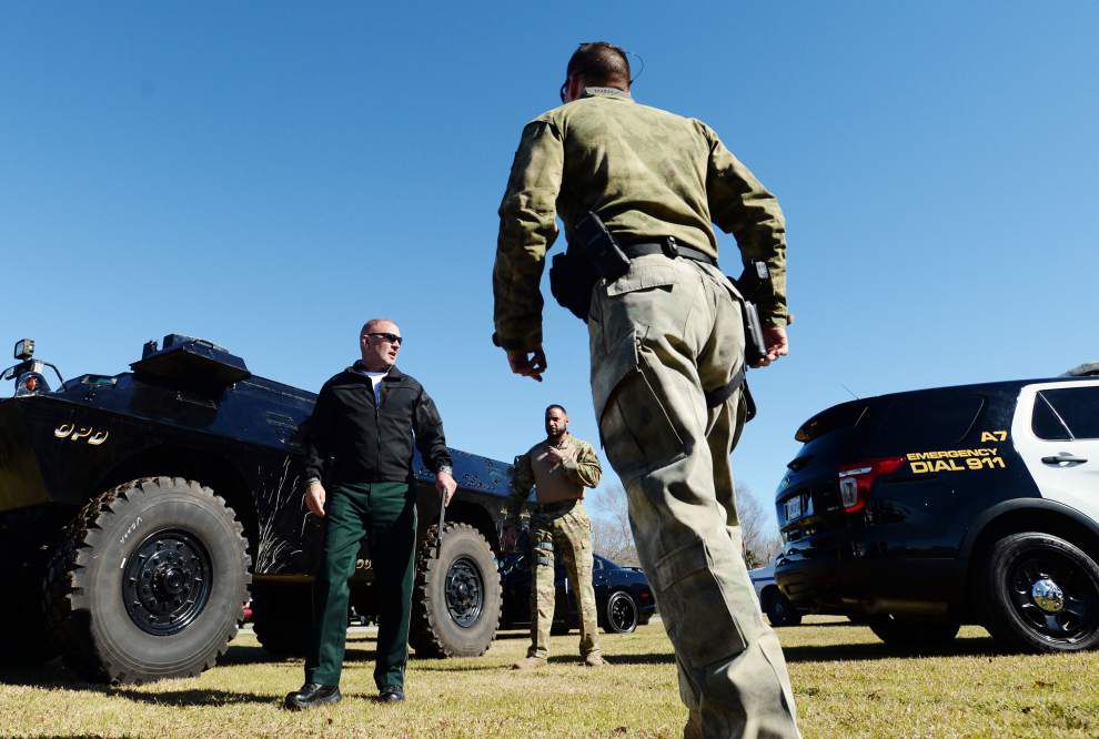 Photos: Behind the scenes with Capt. Clay Higgins while filming a Crimestoppers segment _lowres