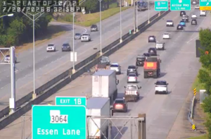 Two people transported to hospital in 1-12 crash near Essen Lane Monday evening