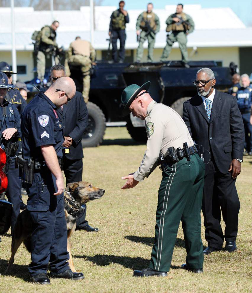 Photos: Behind the scenes with Capt. Clay Higgins while filming a Crimestoppers segment _lowres