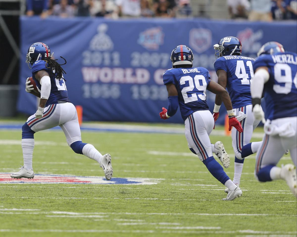 Image result for Giants blocked kick vs saints