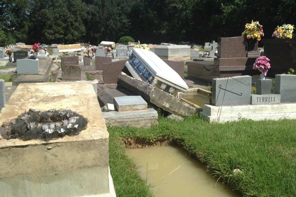 After Flood Uproots Nearly 300 Graves, The Cost Of Repair May Fall On ...