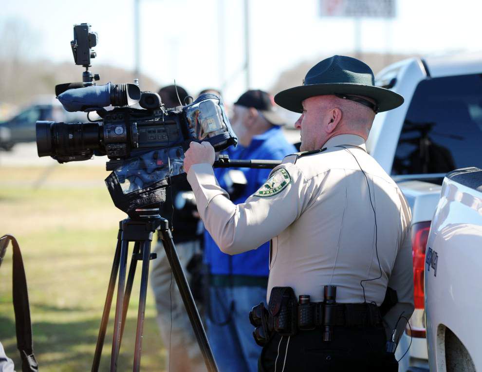 Photos: Behind the scenes with Capt. Clay Higgins while filming a Crimestoppers segment _lowres