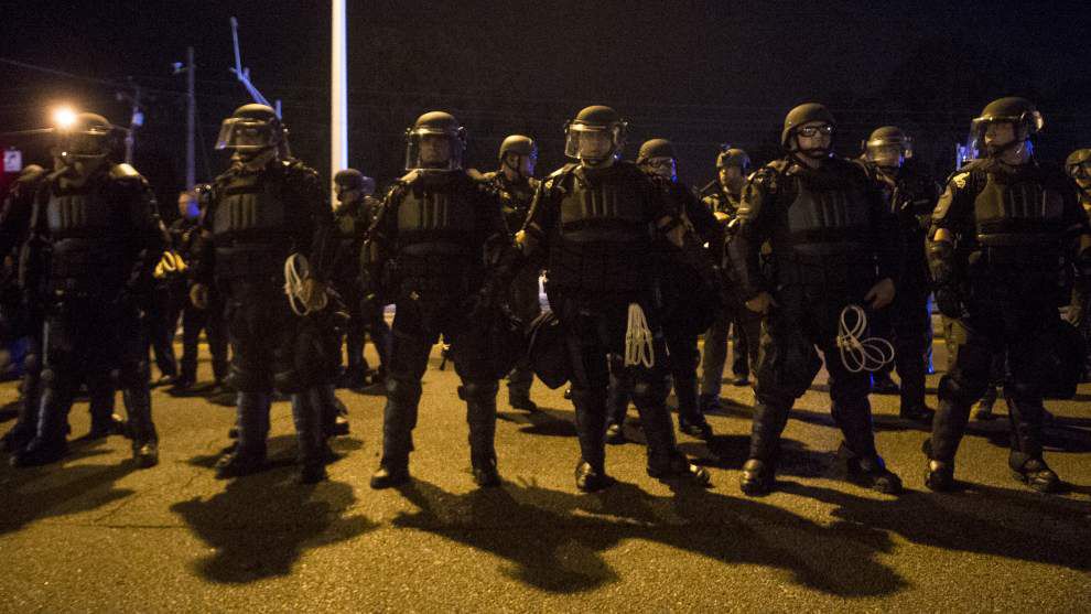 Baton Rouge police say out-of-town people making Alton Sterling demonstrations more violent, promise to 'disperse' any protest that becomes violent _lowres