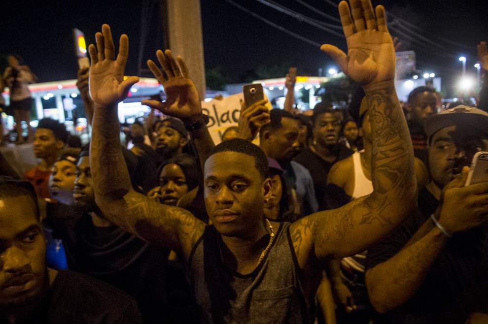 Baton Rouge police say out-of-town people making Alton Sterling demonstrations more violent, promise to 'disperse' any protest that becomes violent _lowres