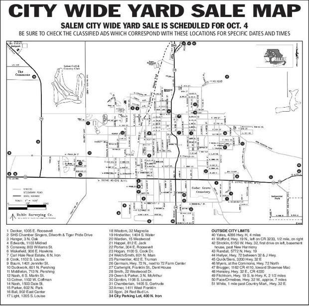 City Wide Yard Sale MAP Home