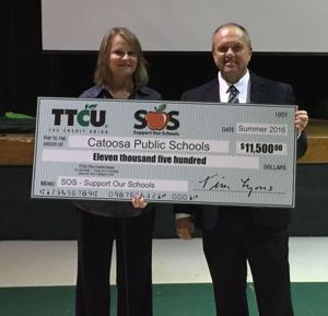 Catoosa Public Schools receives $11,500 from TTCU's Support Our Schools campaign