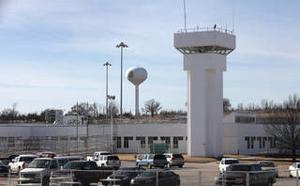 Water flowing at Hominy prison after waterline breaks