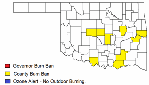Okmulgee County burn ban issued during unusual February warming trend