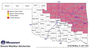 Severe thunderstorm watch issued for Tulsa, surrounding counties